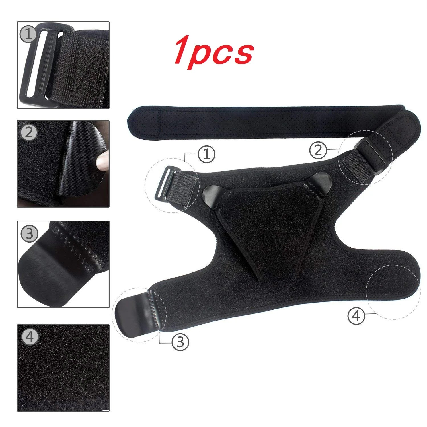 1/2PCS Shoulder Brace with Pressure Pad, Suitable for Both Men and Women, Adjustable Shoulder Brace for Left and Right Protect
